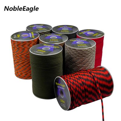 Durable And Safe Military 550 Paracord Rope Parachute Cord Outdoor Camping Survival Gear Diy Bracelet Tent Line 7 Strand 4Mm 100M 50M