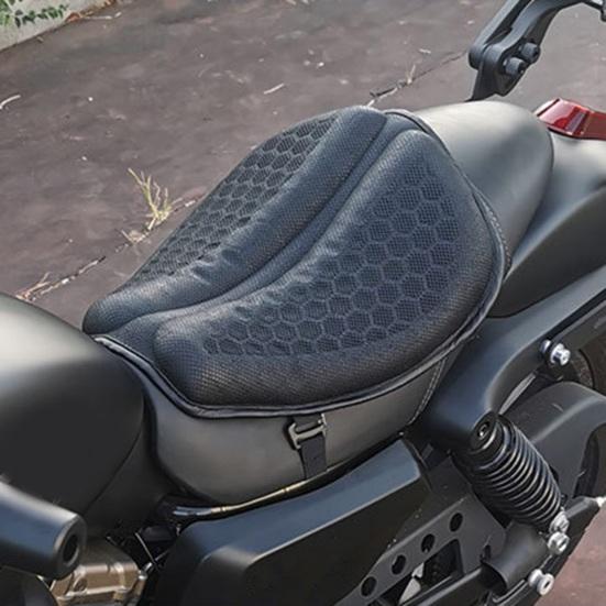 Motorcycle Gel Seat Cushion, Universal Electric Scooter Comfort Pad, Waterproof UV Protection Shock Absorbing Seat Cover for Delivery Bike