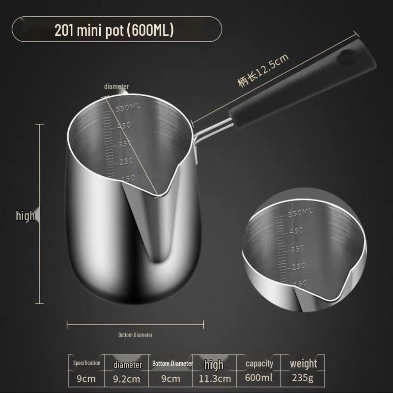 Zhishe Stainless Steel Hot Oil Pouring Pot Set