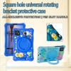 Rotating Cartoon Soft Case for Samsung Galaxy Tab A7 Lite A9 8.7inch SM-T220 T225 SM-X110 X115 Silicone Kids Stand Tablet Cover