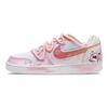 Nike EBERNON Love Email Coverage Slip Resistant Lightweight Breathable Low Top Skateboard Shoes Women's Pink AQ1779-100(Team692-)