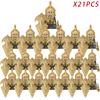 New 8pcs/lot MOC Uruk-hai Orc Army Group Orcus Figures Model Building Blocks LOTR Bricks Medieval Toys for Children gifts