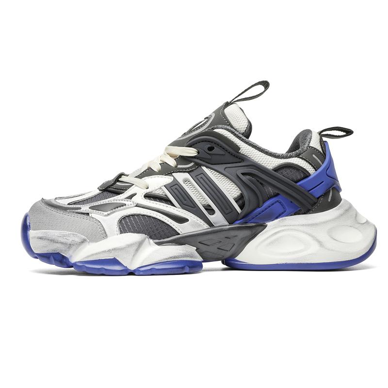 

Нишевый бренд Весна Новые Сетчатые Дышащие Кроссовки Уличный Спортивный Стиль Для Мужских Женских Hombre Повседневная Одежда Обувь Увеличивающая Рост 44 синий