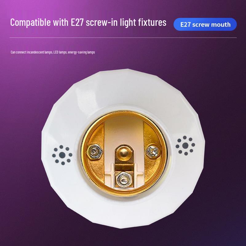 Remote-Control Infrared Sensor Lamp Holder with Sound and Light Activation