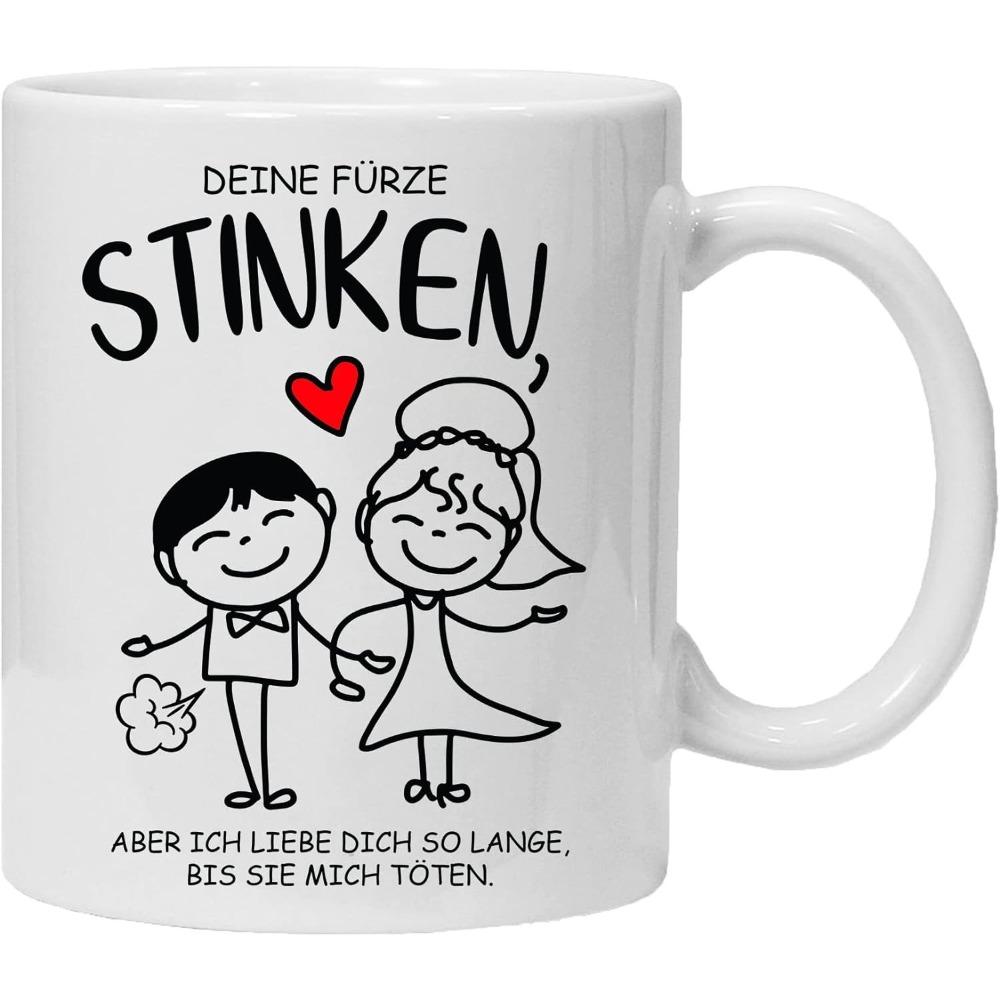 German Valentine s Day Ceramic Coffee Mug Water Cup 301-400ml