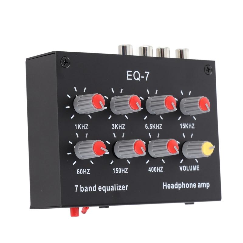 7 Band Sound Equalizer 12dB High Bass 7 Band Car Sound Equalizer Adjustment Dual Channel Digital Equalizer 7 Band Equalizer Tool