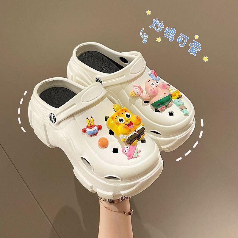 Cross-Border Cute Hat Coal Briquette & Shoe Accessories Set - Matching Shoe Buckle & Flower Set