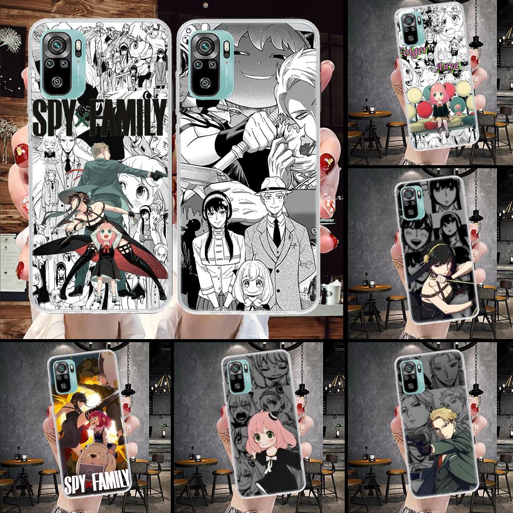 Anime Spy Family Soft Phone Case For Xiaomi Redmi Note 15 14 14S 13 12 Pro Plus 12S 11 11S 11E 10 10S 11T 5G Fundas Coque Redmi