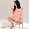 Thickened couple pajamas long-sleeved thick German velvet large-size home autumn and winter men's and women's warm loungewear suits can be worn 