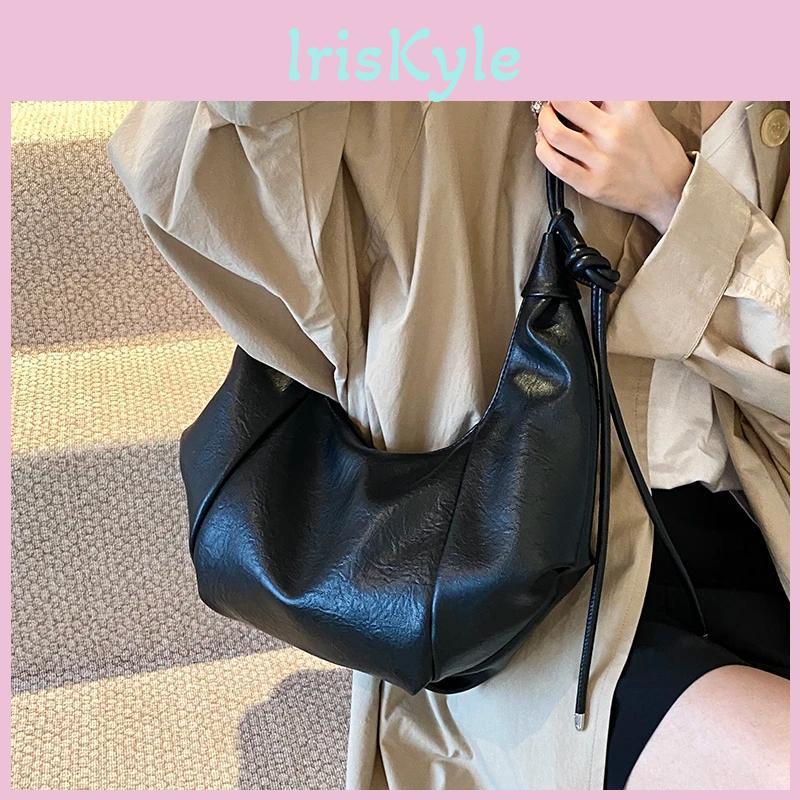 Leather Shoulder Small Pu Design Bag Lady Handbags And Purses Women 2024 Y2k Korean Fashion Solid Color Crossbody Bag