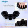 2pcs Nail Art Five Finger Soaking Bowl, Five Hole Separated Soaking Bowl, Softening Keratin Removal Tool, Professional Nail Care Tool