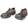 A Pair 19 Teeth Outdoor Climbing Ice Crampons Stainless Steel Welding Anti-Slip Shoe Snow Grips Spikes Cleats(XL 19 Teeth)