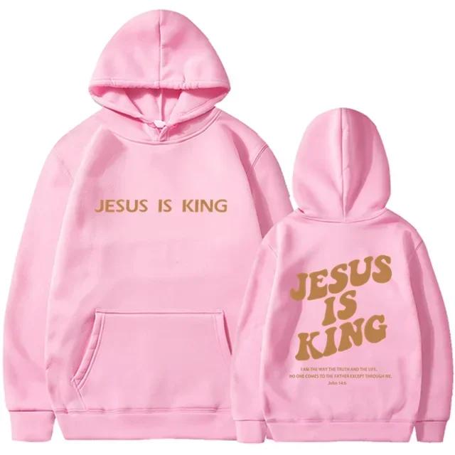 Jesus IS King Hoodie Sweatshirt Men's and Women's Pullover Street Clothing Loose High Quality Hot Selling Fashion Pullover