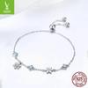 Yinziyun Snowflake Rhinestone S925 Silver Winter Bracelet - Christmas Jewelry
