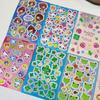 8 Sheets Japanese Cartoon Bunny Girl Radiation Stickers, Strawberry Frog Hand Account, Used for Magazine Decoration Stickers S