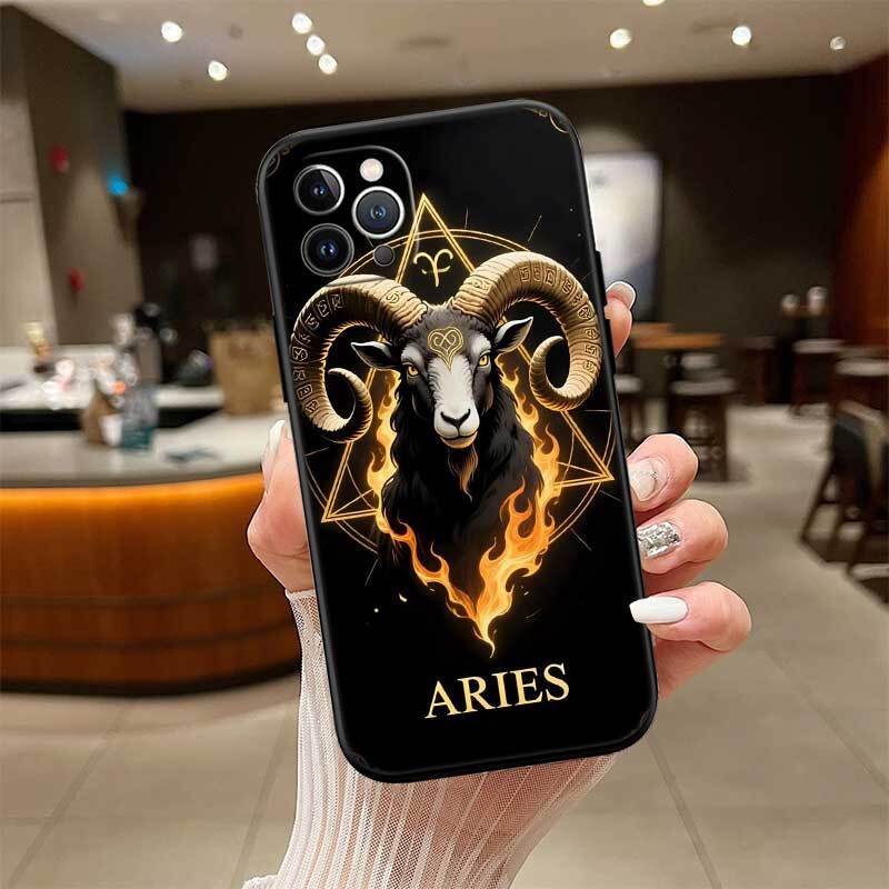 12 Constellation Card Phone Case for Redmi Note 12 12S 12C 13 13C 13R 14 14S 14R 14C 11A 13X A3 A3X A4 A5 Pro Max Plus