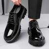 Autumn new men's daily casual leather shoes men's breathable retro thick-soled non-slip tooling leather shoes