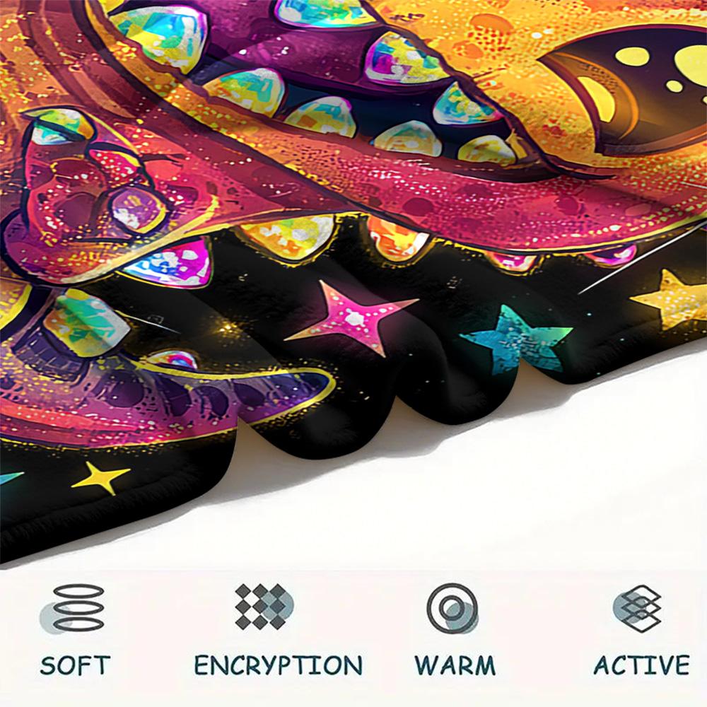 Dinosaur Print Flannel Blanket, High Quality Comfortable for All Seasons, Home Decor, Warmth and Comfort, Perfect for Christmas Gifts