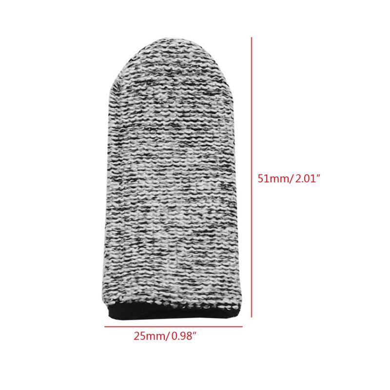 Finger Cots Cut Resistant Protector Breathable Finger Sleeves Thumb Protector Fingertips Protective for Work 10PCS