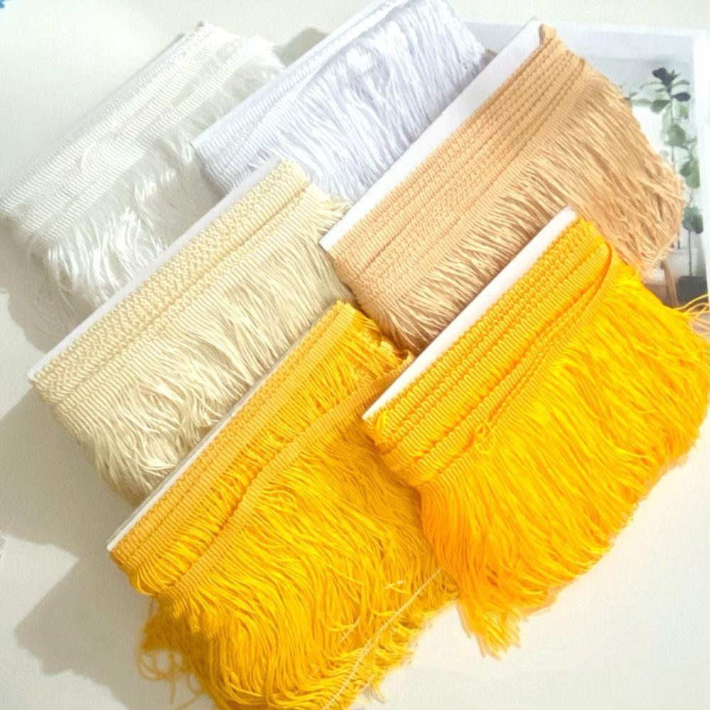 10 Yards Solid color Fringe Trim Polyester Tassel Trim Chain Tassel Ribbon  Clothing Decor