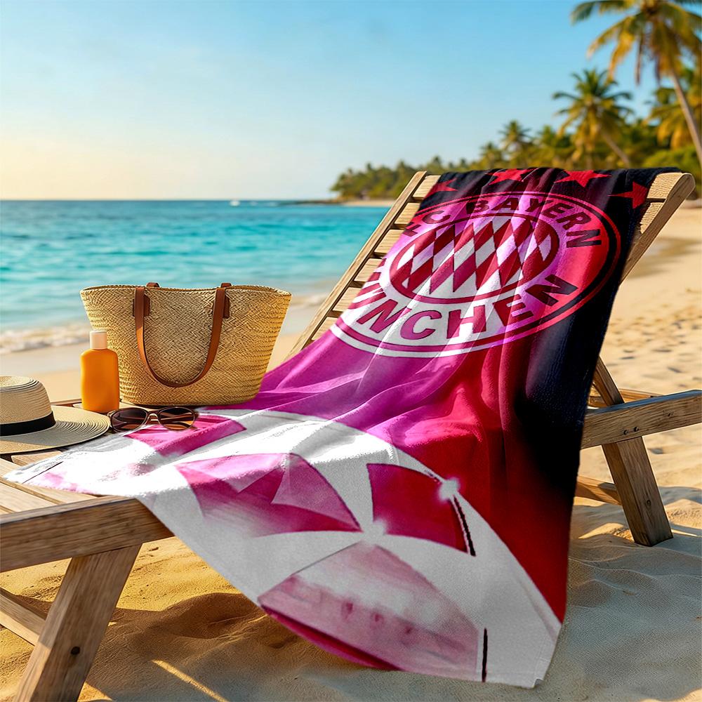 Bayern Munich Beach Towel Super Soft Microfiber Quickdry Fabric Comfortable Lightweight