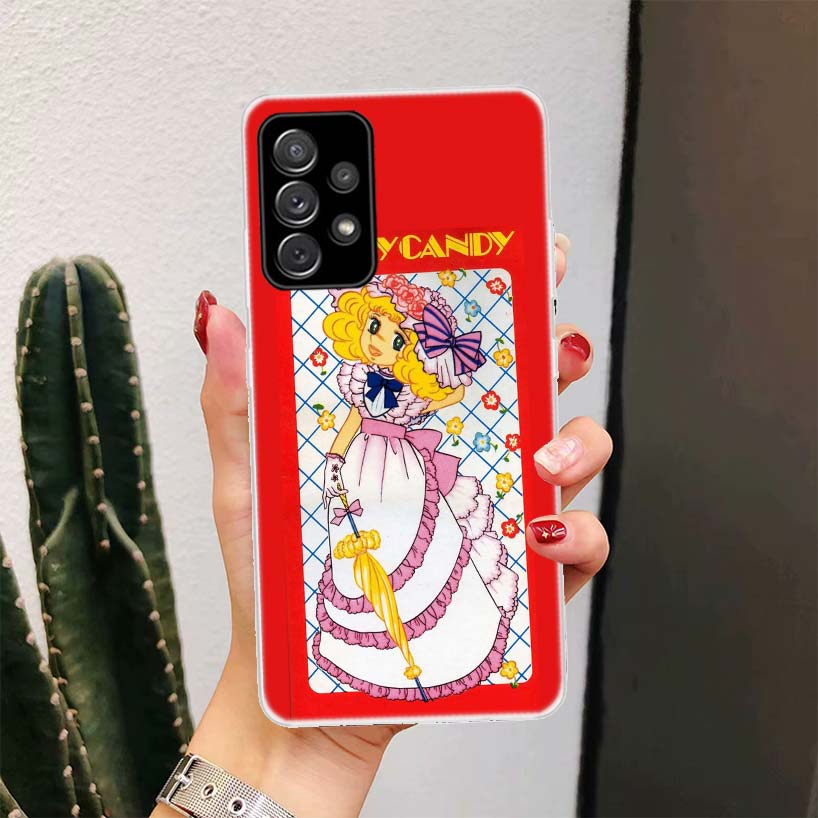Anime Candy For Samsung Galaxy A15 A14 A13 A12 A55 A54 A53 A52 Phone Case A32 A35 A34 A33 A25 A24 A23 A22 A04S A03S A02S