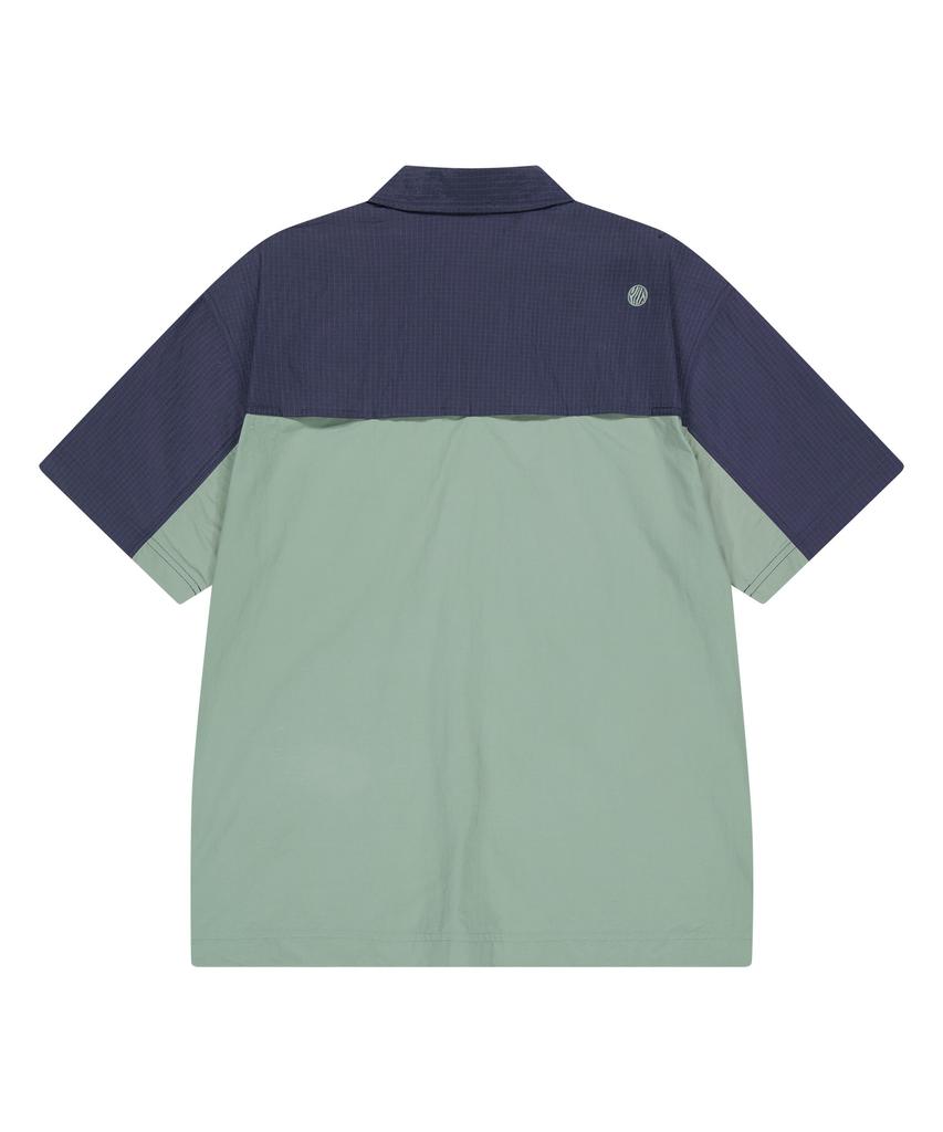 OFFGRID Og Core Colorblock Short Sleeve Shirt - Light Khaki