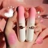 Moisturizing Lipstick Peach Girl Crystal Temperature Change Lip Balm Waterproof Non Stick Cup Lip Makeup Cosmetics
