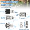 10Pcs Pressure Washer Adapter Set Stainless Steel Quick Connect Fitting M22-14 To 3/8inch Quick Disconnect Kit