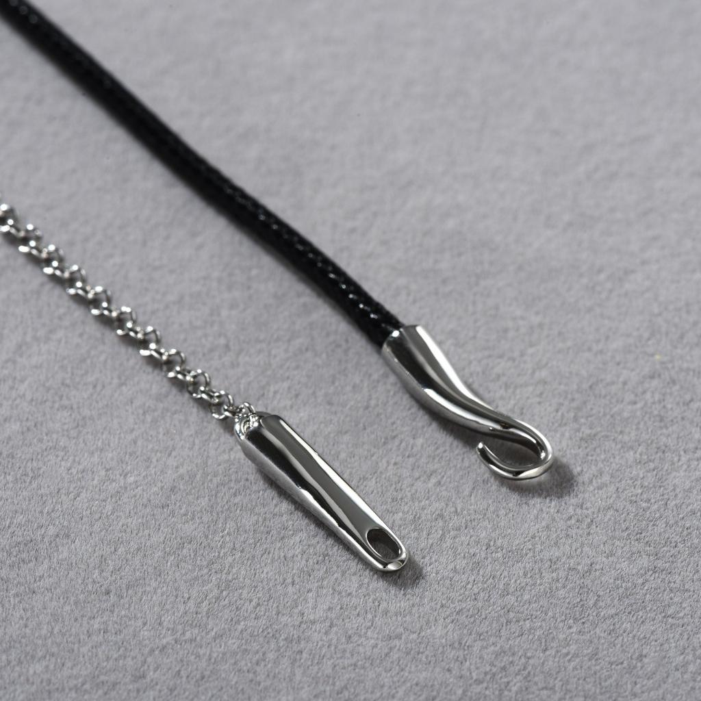 Personality Trend Copper Platinum Plated Wound Leather Rope Neck Chain Double Clavicle Chain Niche Temperament Elegant And Exquisite Necklace