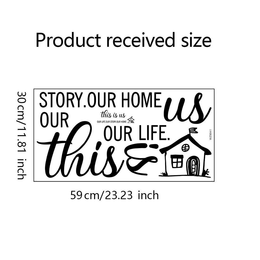 

WZ9041 Английский Слоган Спальня Гостиная Телевизор Фон Стена Ландшафтный Дизайн Декоративная Наклейка На Стену 30*59cm/WZ9041