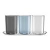 Luxury Transparent Parent-Child Toothbrush & Mouthwash Cup Set with Storage Box
