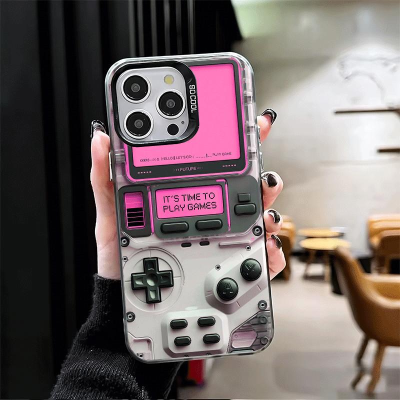 Game Console Fashion Boy Soft Phone Case for iPhone 15 16 17 Pro Max 17Air 16E 14 Plus 13 12 Mini Shockproof Cover Back Shell