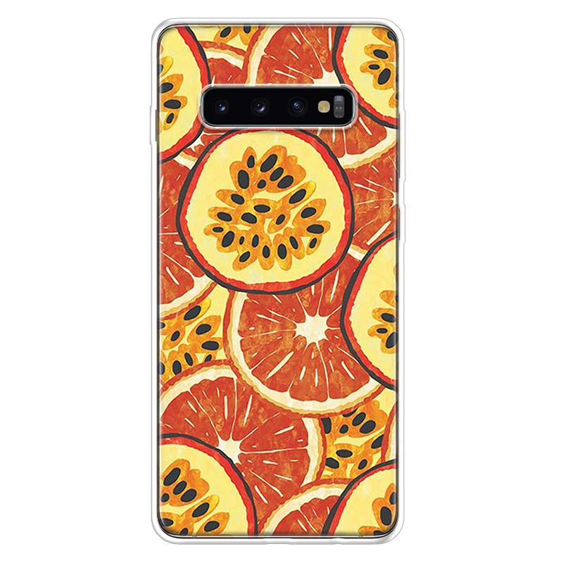 Food fruit red pomegranate and Cherry Phone Case For Samsung Galaxy S26 S25 Edge S24 S23 Ultra S22 Plus S21 S20 FE Soft TPU Back