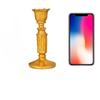 1Pc Resin Classical Gold Candle Holder Decorative Ornament European Retro Nostalgic Display Shooting Props Wedding Decorations