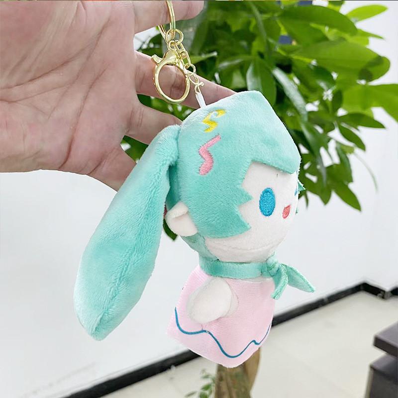 Charming Toy Plush Hatsune Miku Collectible Doll Cute Keychain 12cm For Students