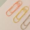 6Pcs Metal Heart Pen Clips Notebook Pen Holders Colored Paperclip Cute Shaped Clips School Supplies Organizer