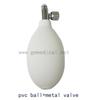 Manual Sphygmomanometer Latex/Pvc ball air inflatable bulb with metal valve use for blood pressure cuff.  5 pcs