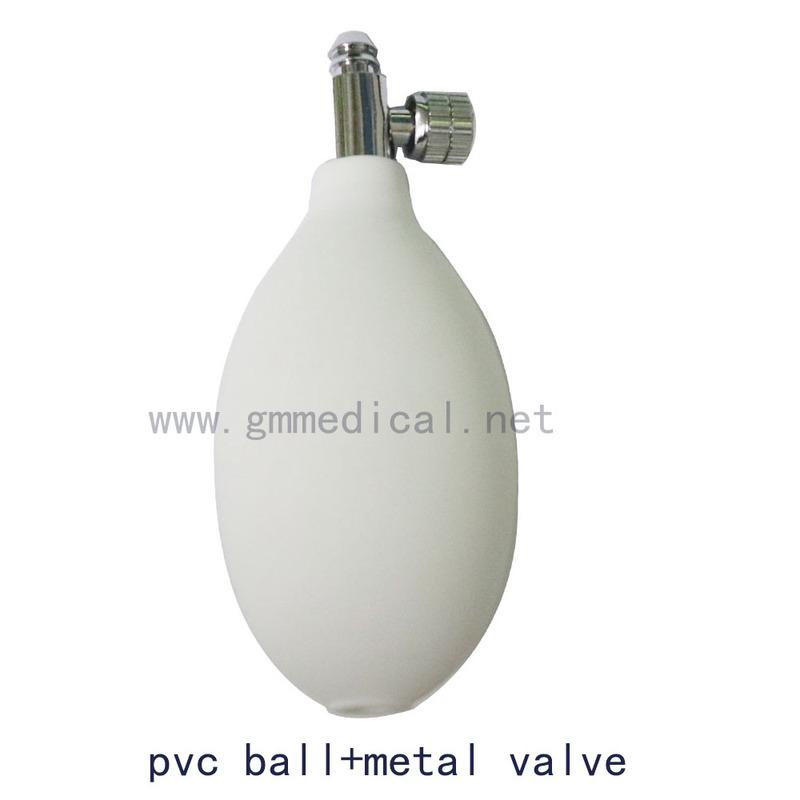 Manual Sphygmomanometer Latex/Pvc ball air inflatable bulb with metal valve use for blood pressure cuff. 5 pcs