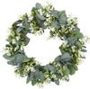 Artificial Eucalyptus Plant Wreath Wedding Holiday Supplies Door Home Decoration Diy Photo Props Flowers Background Wall Garland