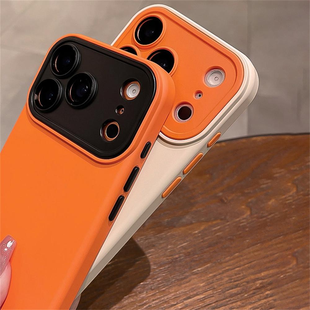 AI Camera Control Button Contrast Color Liquid Silicone Case For iPhone 17 Pro Max 16 15 14 13 12 Pro Max Plus Air Soft Cover