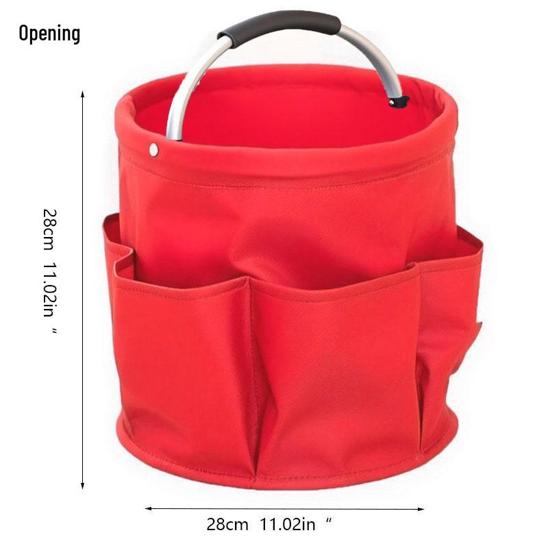 Multifunctional Foldable Storage Basket for Camping, Picnic, Toiletries, Shower, and Household Use