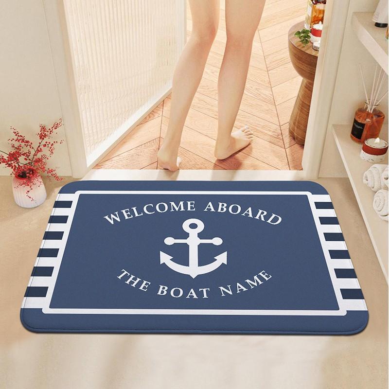 Cute Printing Cartoon Doormat Foot Mat Home Bathroom Non-slip Floor Mat Kitchen Draining Mat Home Decoration