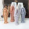 Flexible Silicone Mold 3D Mummy Shaped Wax Candle Molds Scented Aromatherapy Making Mould Handmade Ornament Mould