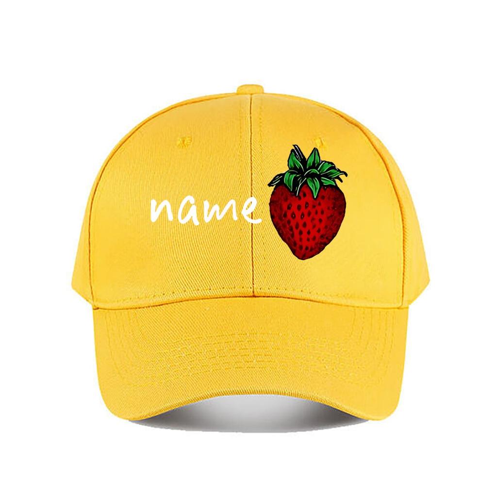 Vibrant Strawberry Vinyl Decal Home Decor Baseball Cap Fashion Unisex Sunhat Womens Outdoor Sports Snapback Cap