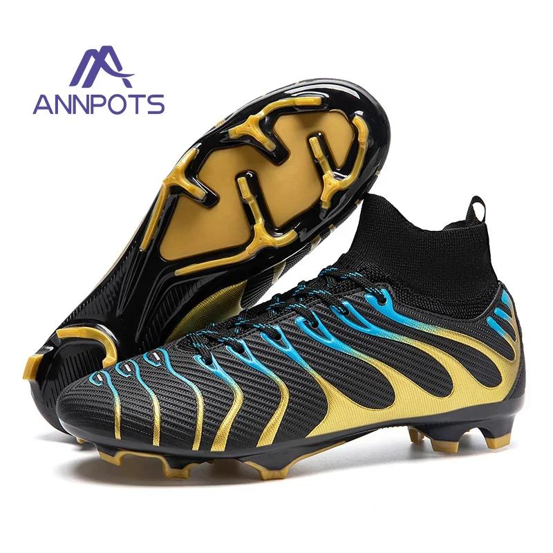 

Men Soccer Shoes Studded Society Indoor Football Man Field Boots Fast Professional Non-Slip Kids Football Shoes Chuteira Futsal 35