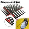 Car Headlight Eyelash Sticker 3D Charming Black False Eyelashes Fake Eye Lash Sticker Car Headlight Decoration Funny Decor