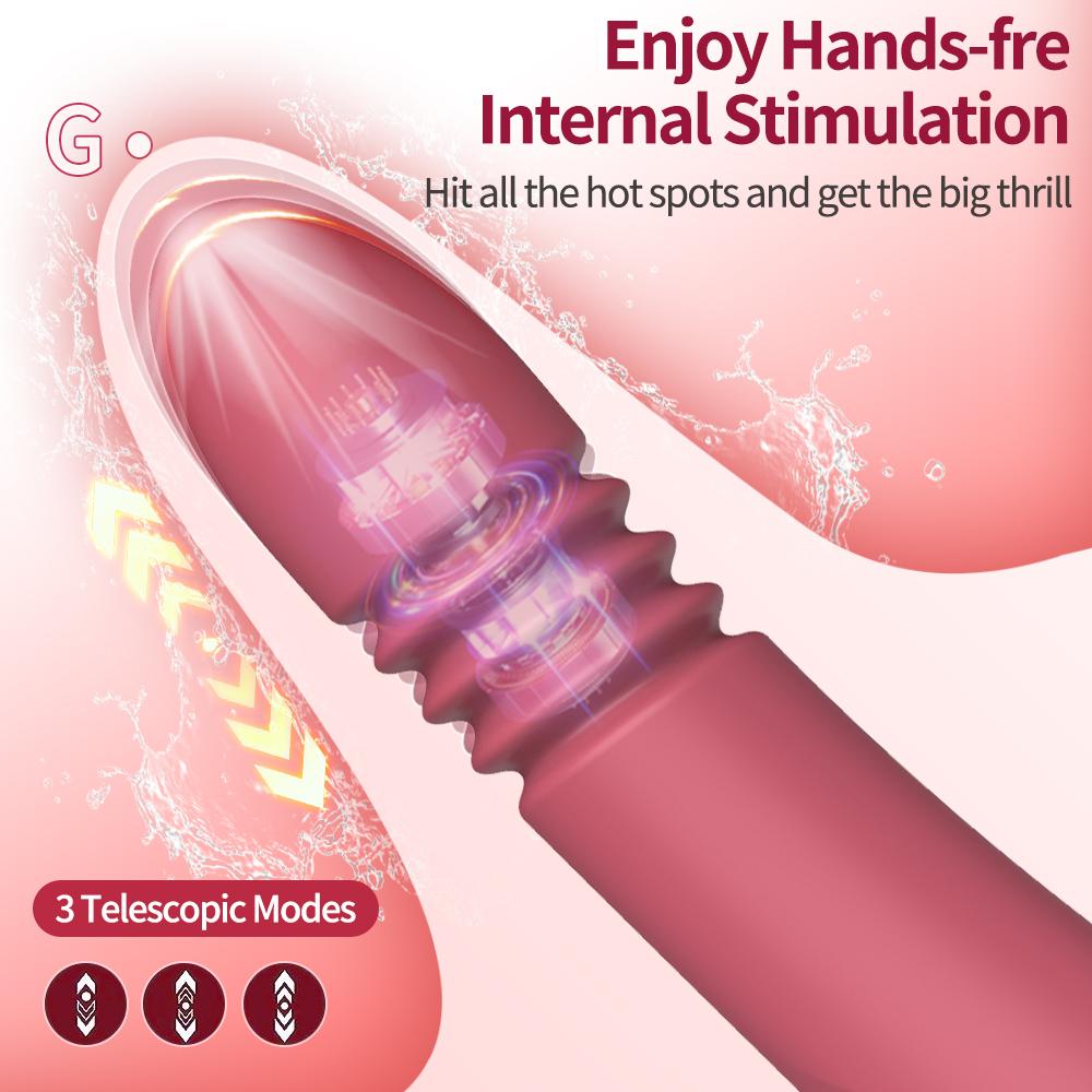 Vibrator for Woman Masturbator Sex Toy 3 Speed Telescopic 10 Vibrating G Spot Clitoris Stimulator Massager Dildo Vibrator Erotic