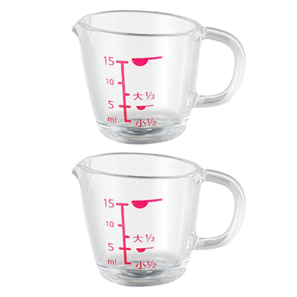 Espresso Measuring Cups Milk Cups 15ml 0.5oz Bar Heat Resistant Cafe Drinks Thicken Measuring Cup Shots Measuring Pitcher