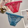 Nylon Hollow Out Korean Style Underwear Low-Waist Thong Women Lingerie T-Shaped Fishnet Panties